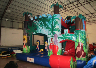 Casa de salto de palmeras inflables clásicas Combo de salto inflable de PVC a la venta gorila inflable para alquilar