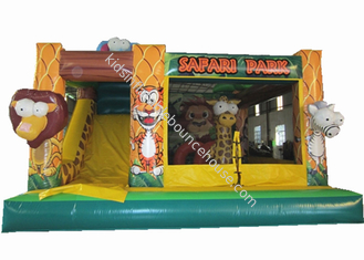 Safari park combo inflable elefante inflable combo animales combo inflable para la venta