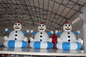 El PVC hermético modificó las decoraciones inflables del muñeco de nieve para requisitos particulares fáciles limpiar