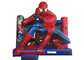 Tema comercial de Spiderman para adultos y niños Castillo inflable de la casa de rebote con obstáculos y túnel pequeño