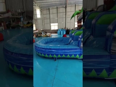 EN14960 8x3x4m Deslizadores de agua inflables en interiores Casa de rebote de agua inflable