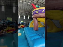 Gran tobogán de agua de barco pirata inflable para niños tobogán inflable castillo comercial