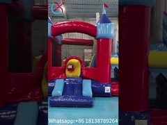 Casa de salto inflable con deslizamiento combo Casa de salto inflable para