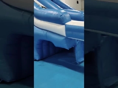 Deslizamiento de agua inflables gigantescos para exteriores de diseño comercial