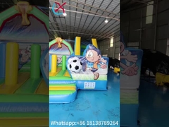 Jardín de juegos inflables de PVC para niños con tobogán