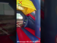 Casa de salto al aire libre Combo de saltidores inflable con tema de dibujos animados de Spiderman