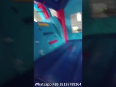 Nuevo Pequeño Bouncy Castler PVC Inflatable Bouncer Combo Con Slide SpidermMan Tema de dibujos animados