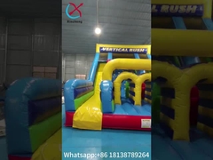 UL Listado Comercial Inflables Water Slides Vertical Rush Inflables Obstacle Slide Logotipo personalizado