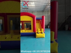 Casa de salto inflable con tobogán seco Luchoso castillo inflable Trampolín inflable para niños