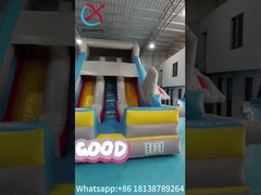 Comercial Inflatable Slide Seco Modelo de avión Dobles toboganes Castillo Inflable Para Niños Y Adultos
