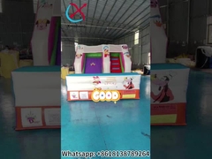 Comercial 0.55 Pvc Impresión digital hinchable diapositiva seca Mickey Mouse dibujos animados castillo inflable