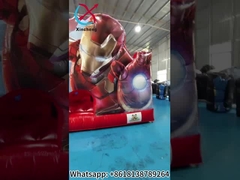 Nueva Impresión Digital de Diseño Inflable Casa Rebobina con Diapositivas Marvel Iron Man