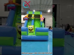 Deslizamientos secos inflables Bob Esponja Calzoncillos Cuadrados Castillo Inflable