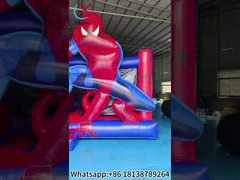 Spiderman Temática Inflable Casa Rebosa Castillo Casa de Salto