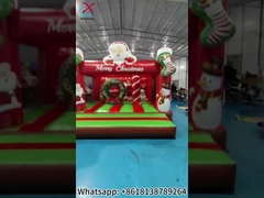 Casa de Salto Inflable de Navidad Santa Claus Castillo Inflable