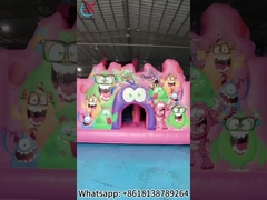 Casa de salto inflable con combinaciones de toboganes insectos castillo de salto inflable