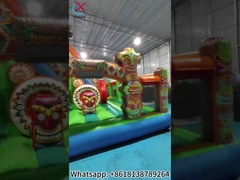 Casa de salto exótica inflable con castillo de salto combo de lado interno