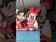 Mickey Mouse inflable y Minnie Bouncy House con combinación de diapositivas