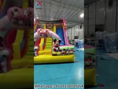 Deslizador Inflable Mickey y Minnie Deslizadores Inflables Doble Seco Castillo