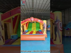 Fabrica de juegos deportivos inflables comerciales Juego Spider-Man Castillo de salto
