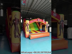 Fábrica de toboganes inflables comerciales Spider-Man castillo de salto inflable
