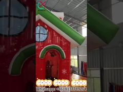 Decoración de Navidad Inflable Casa de Navidad al aire libre con luz LED