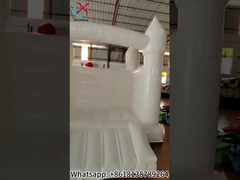 Casa de salto inflable de boda blanca castillo de salto inflable para niños