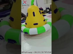 Juegos inflables de giroscopio herméticos inflables modelo de pera de nieve trampolín de remo