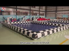 Ver piscina inflable gigante de PVC para piscina doble para demostración al aire libre