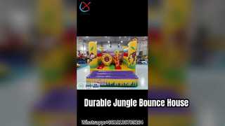 Casa de rebote inflable de la jungla para fiestas infantiles