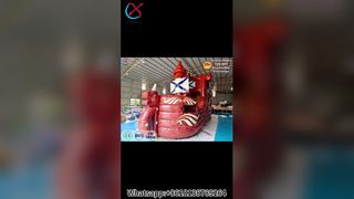 Barco Pirata Casa de Rebote Diversión para Fiestas Infantiles