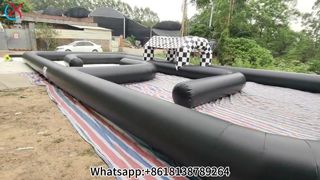 Diversión de futbolín humano inflable gigante