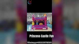 Castillo Hinchable Princesa Rosa para Niñas