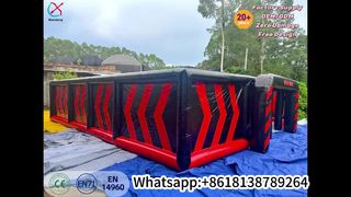 Mega laberinto inflable comercial para eventos