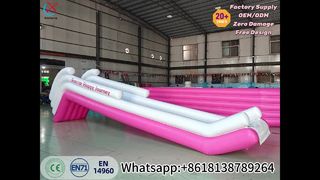 Diversión de lujo del tobogán acuático inflable rosado del yate