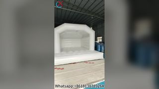 Diversión de boda en la casa de rebote White Castle