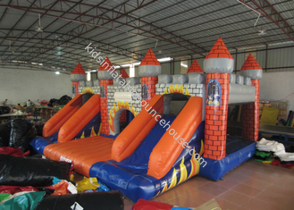Castillo inflable clásico, casa de salto, casa combinada de doble tobogán hinchable colorido para niños menores de 15 años