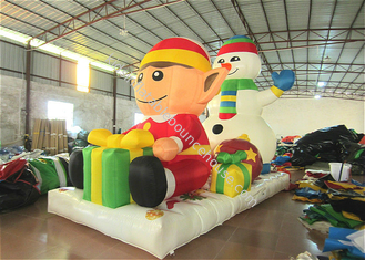 La Navidad grande del muñeco de nieve comercial Inflatables, decoraciones inflables del día de fiesta de la historieta