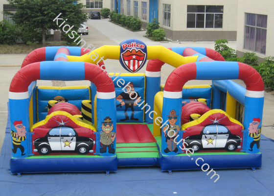 Diseño de la estación de policía de la fábrica Inflable Ciudad divertida Inmune Inflable Castillo de salto