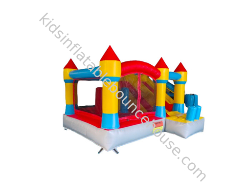 Casa inflada para fiestas Infantil Inflable al aire libre Castillo de salto con tobogán seco