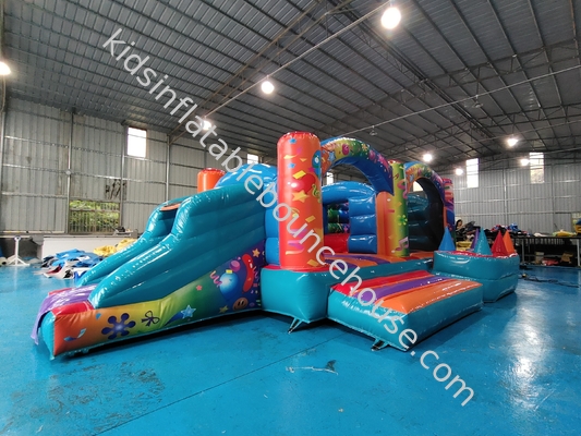 Jardín de juegos de interiores inflables Combo de salpicadores con deslizamiento de ganancia inflables Parque de diversiones