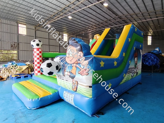 Jardín de juegos inflables de PVC para niños con tobogán