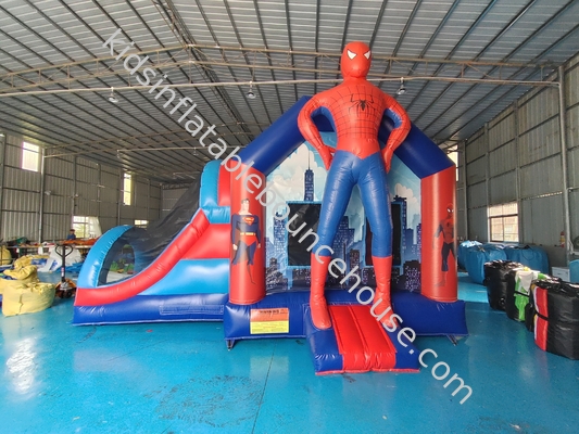 Fabricación Bouncy Castler Bouncer Inflatable Combo Con Slide Castillo del Hombre Araña
