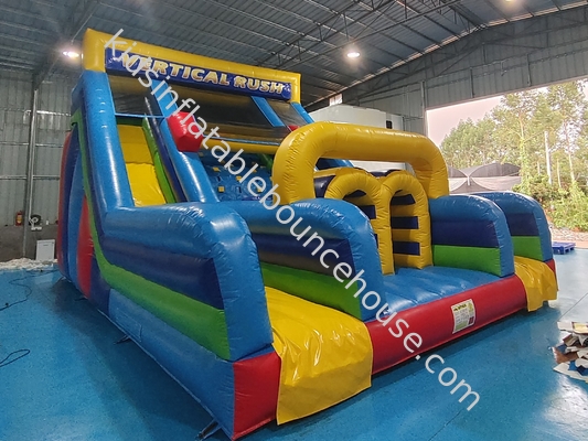 UL Listado Comercial Inflables Water Slides Vertical Rush Inflables Obstacle Slide Logotipo personalizado