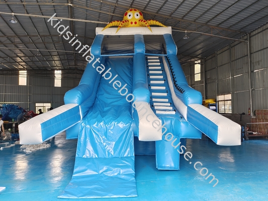 Deslizador de agua inflables gigante para exteriores Octopus Deslizador de agua inflables de dibujos animados para niños y adultos