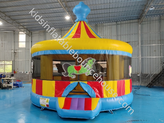 Carrusel comercial Casa de rebote Parque de diversiones inflable Casa de salto Inflable para niños