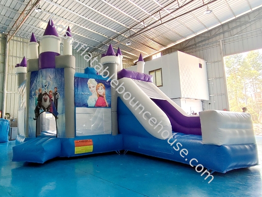 Venta caliente Inflable Salto Casa congelada dibujos animados Deslizador inflable para la fiesta Inflable Combo Castillo para el exterior interior