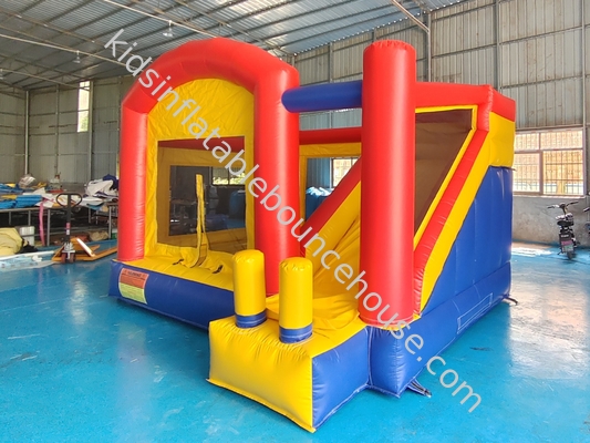 Casa de salto inflable comercial con tobogán seco Castillo inflable divertido
