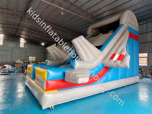 Comercial Inflatable Slide Seco Modelo de avión Dobles toboganes Castillo Inflable Para Niños Y Adultos