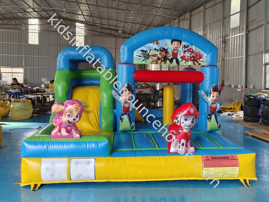 Popular dibujos animados Inflable Casa de salto con diapositivas PAW Patrulla Inflable Combo Para Niños